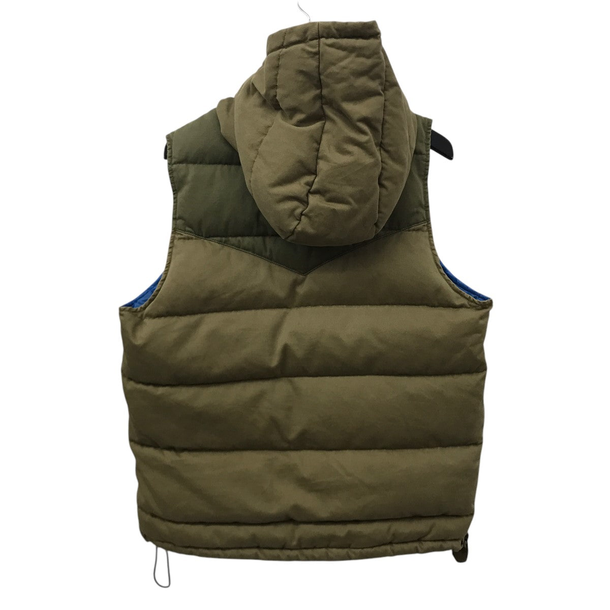 ハーフジップ ステンシルプリントダウンベスト