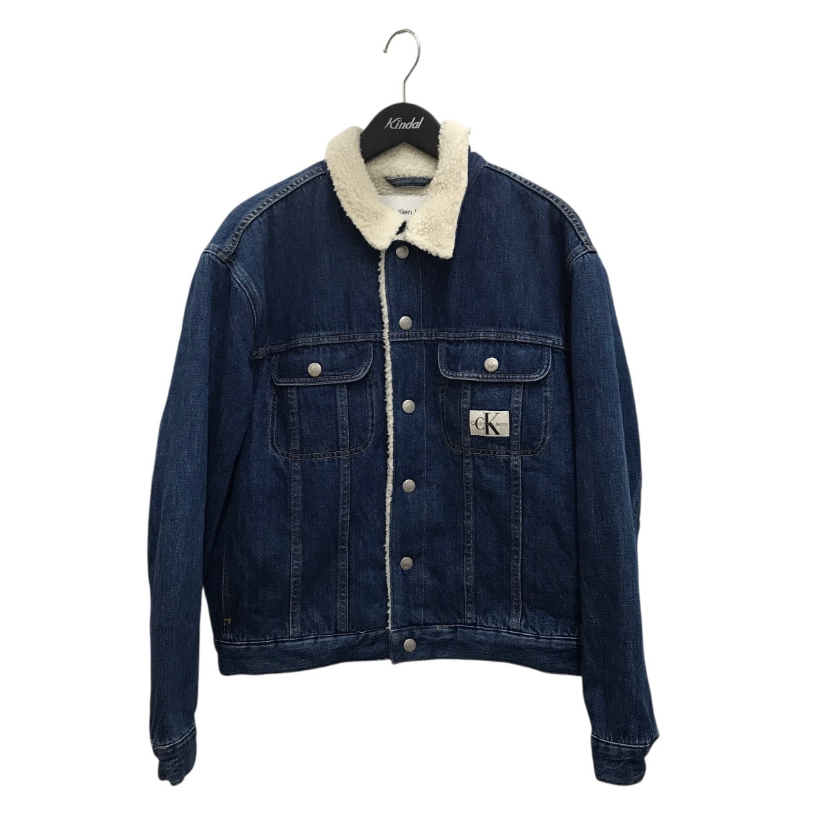 美品90s  デニムボアジャケット 古着 カルバンクライン Calvin Klein(カルバンクライン) レギュラー90sシェルパデニム