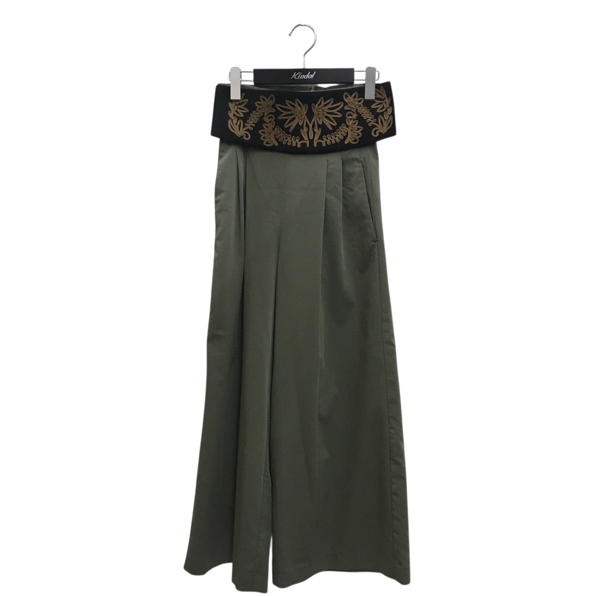 LOKITHO(ロキト) EMBROIDRED BELT PANTSハイウエストパンツDL2