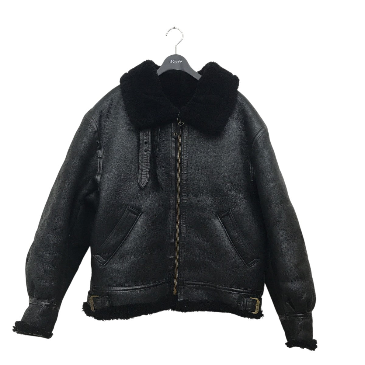 希少　B-3 アヴィレックス　レザー　フライトジャケット　38 黒　ボア AVIREX(アビレックス) B-3ボアジャケット ブラック サイズ 40｜【公式