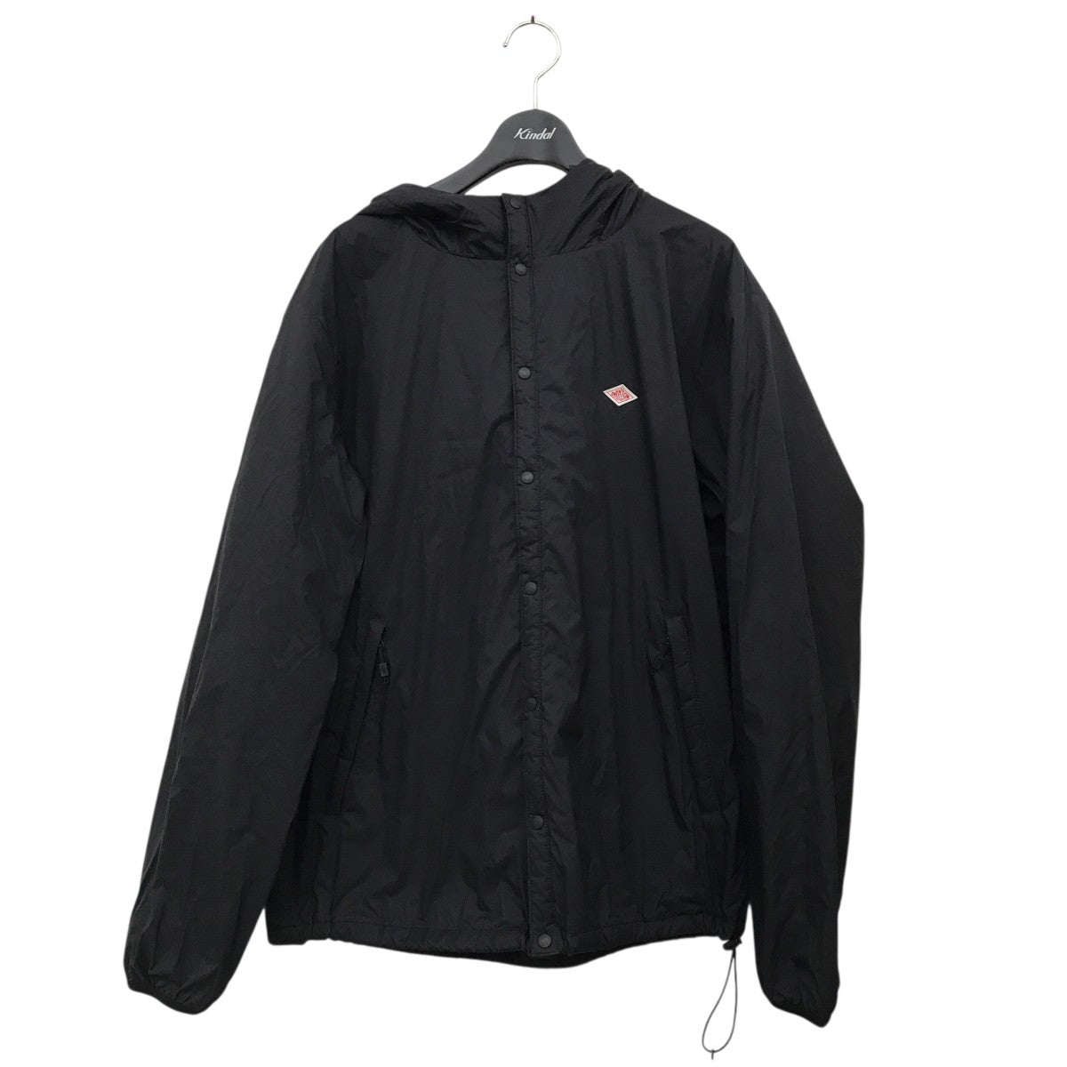 ダントン ダウンジャケット ブラック SS DANTON(ダントン) プリマロフト インサレーション フード付き