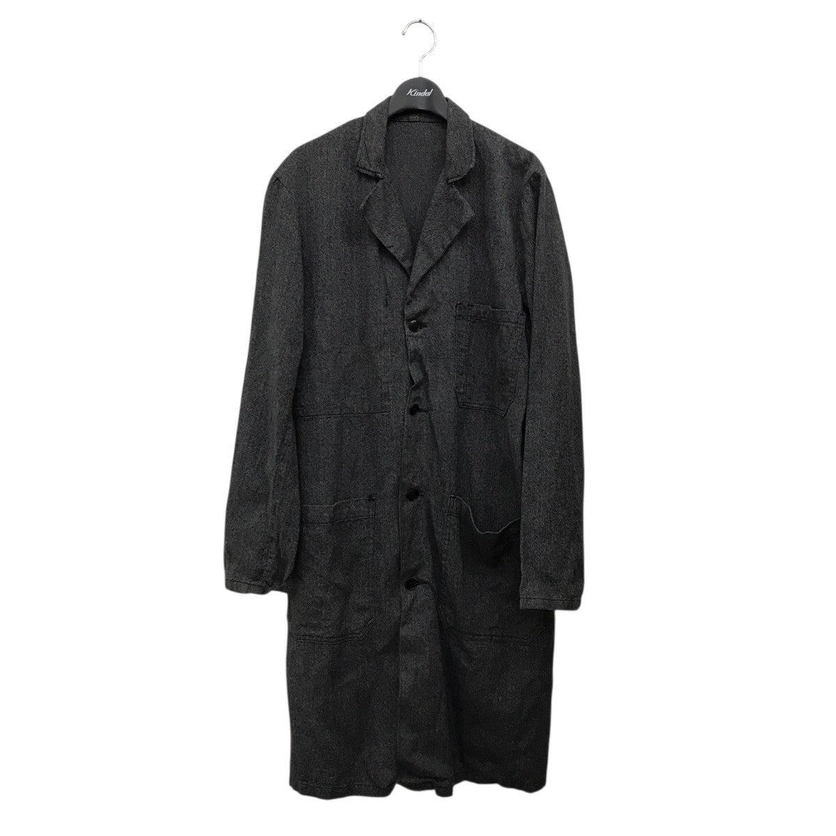 ブラックシャンブレー　コート　黒シャン　ベルト付き ブラックシャンブレー コート 黒シャン ベルト付き encore: 特別な