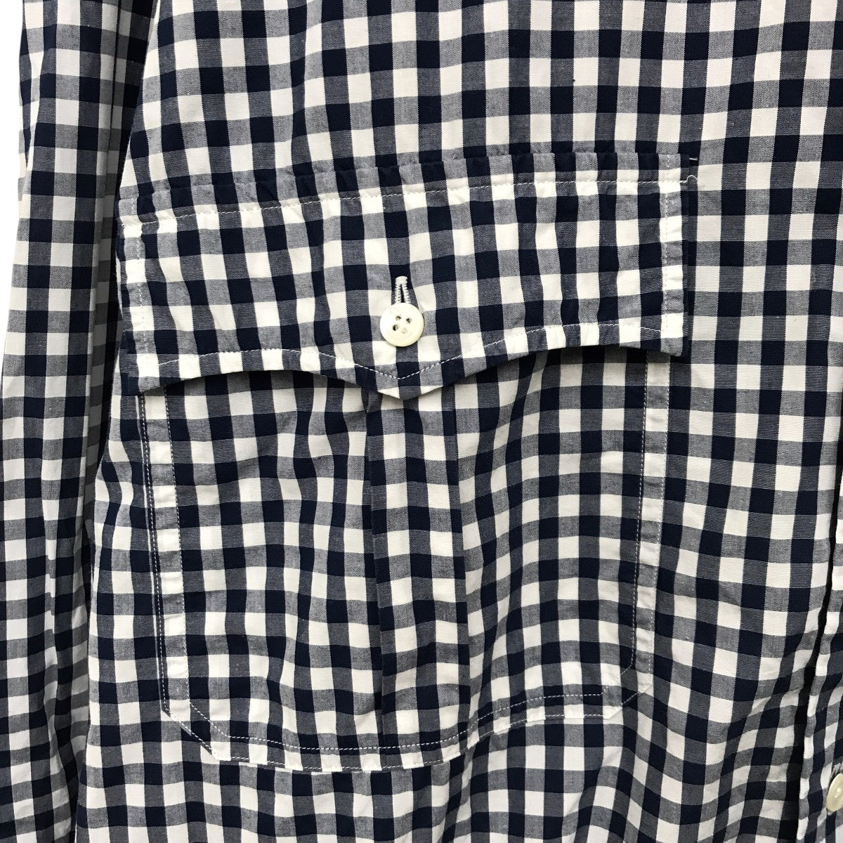 ROLL UP SHIRTギンガムチェックロングスリーブシャツ