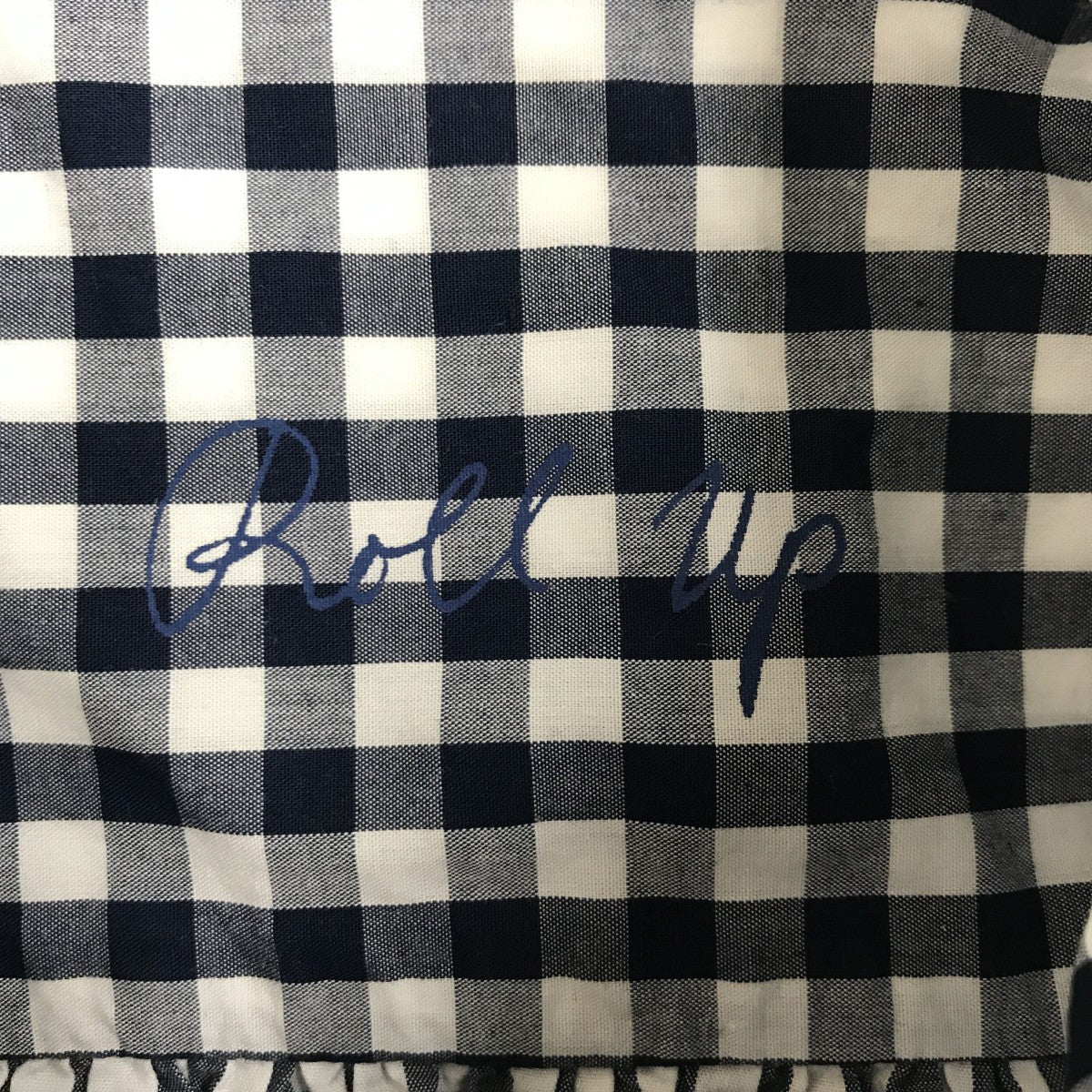 ROLL UP SHIRTギンガムチェックロングスリーブシャツ