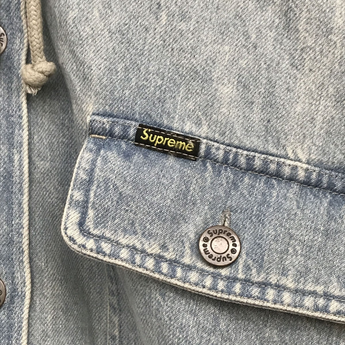 22AWFleece Hooded Denim Shirtジャケット