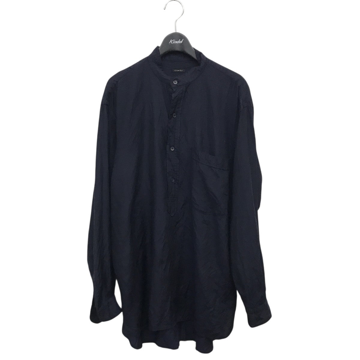 COMOLI(コモリ) 23SSバンドカラープルオーバーシャツX01-02016