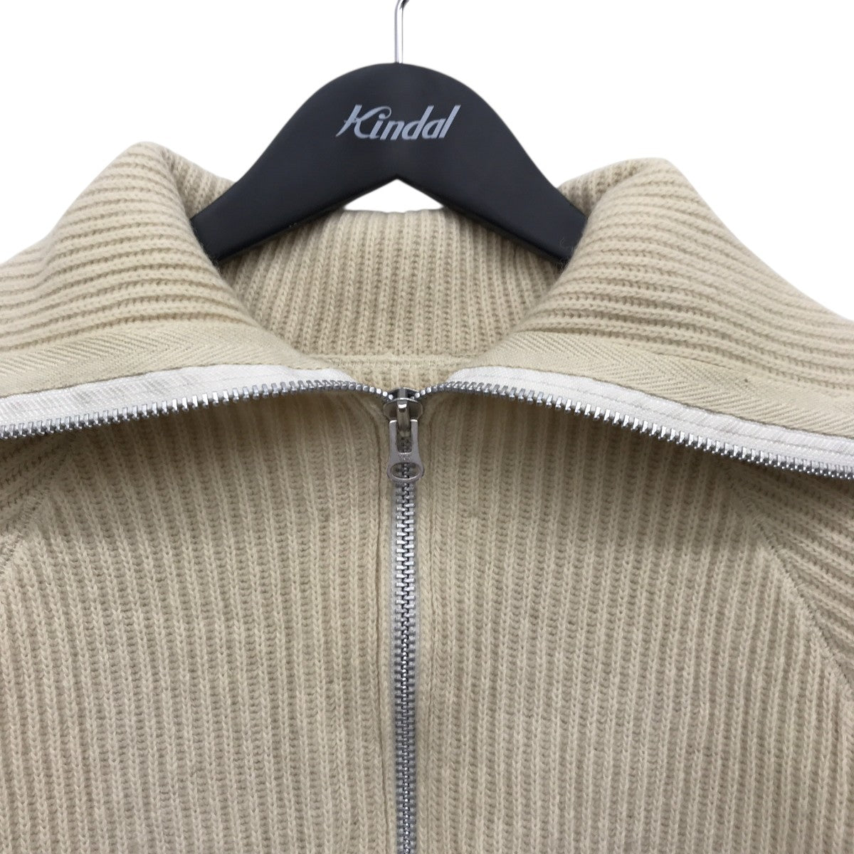 Washedwool Zip Knitニットジャケット12220540