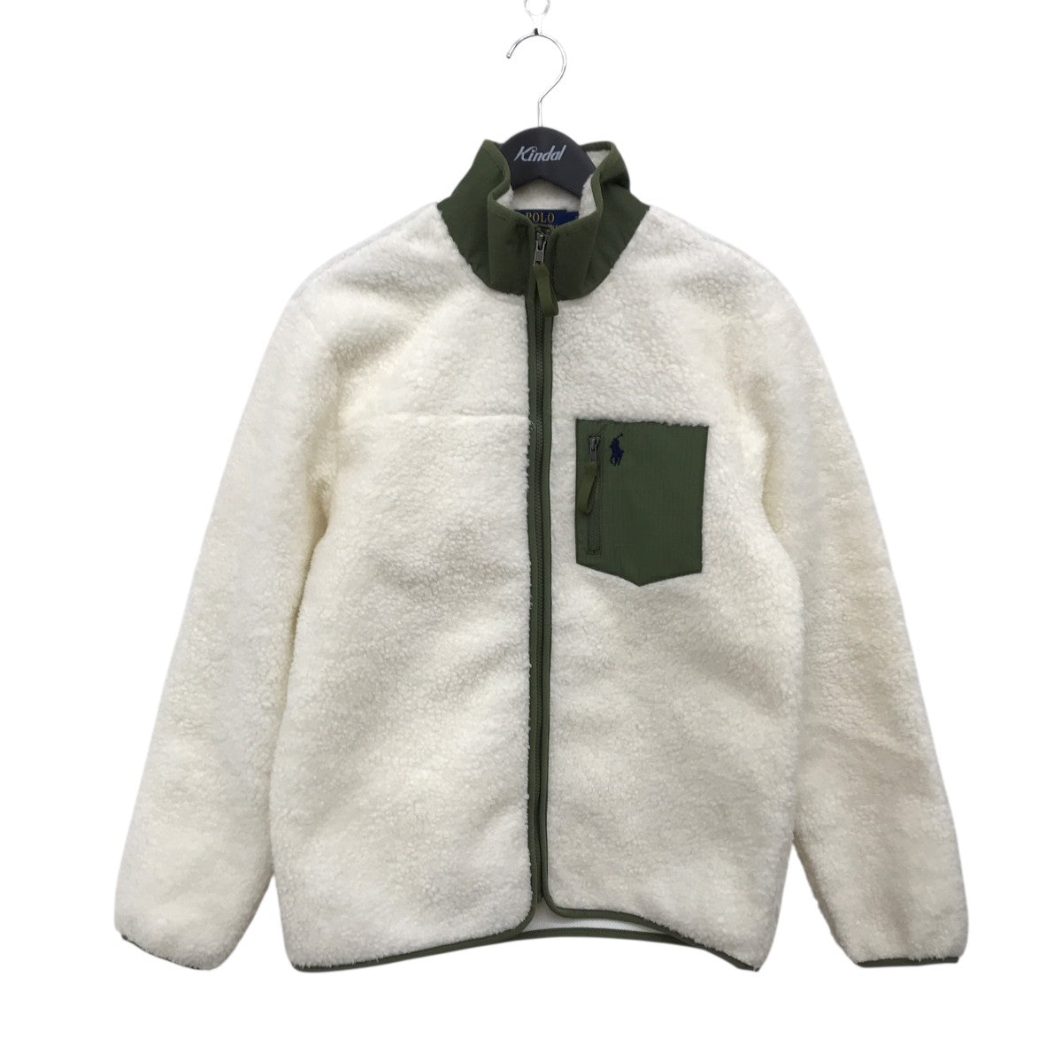 ラルフローレン L-RL 中綿 キルティング フリース ジャケット XS 大きめ 0101827nvy.jpg