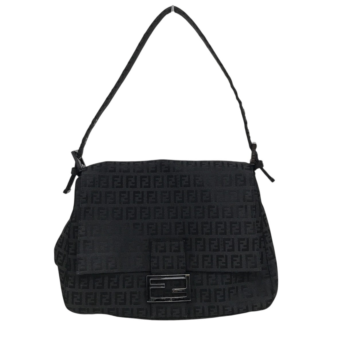 FENDI(フェンディ) ズッカ柄 マンマバケットハンドバッグ ブラック