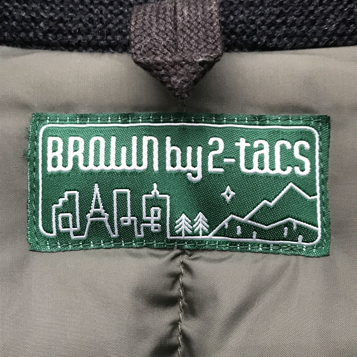 BROWN by 2-tacs ALL PURPOSEダウンジャケットB20-J003 古着・中古-3枚目のアイテム画像