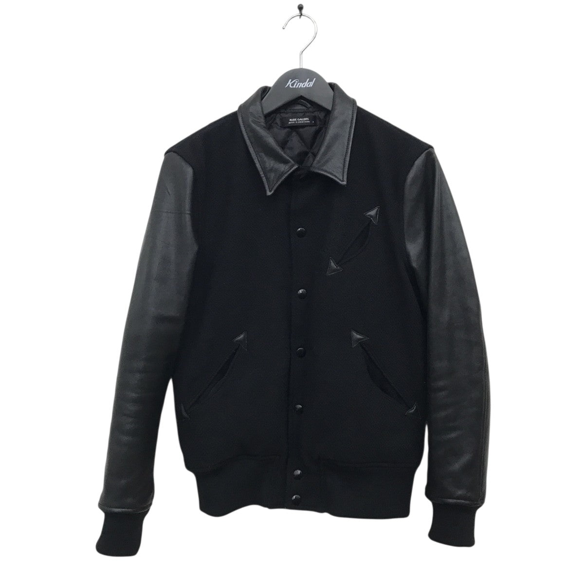 RUDE GALLERY(ルードギャラリー) レザー切替スタジャン ブラック