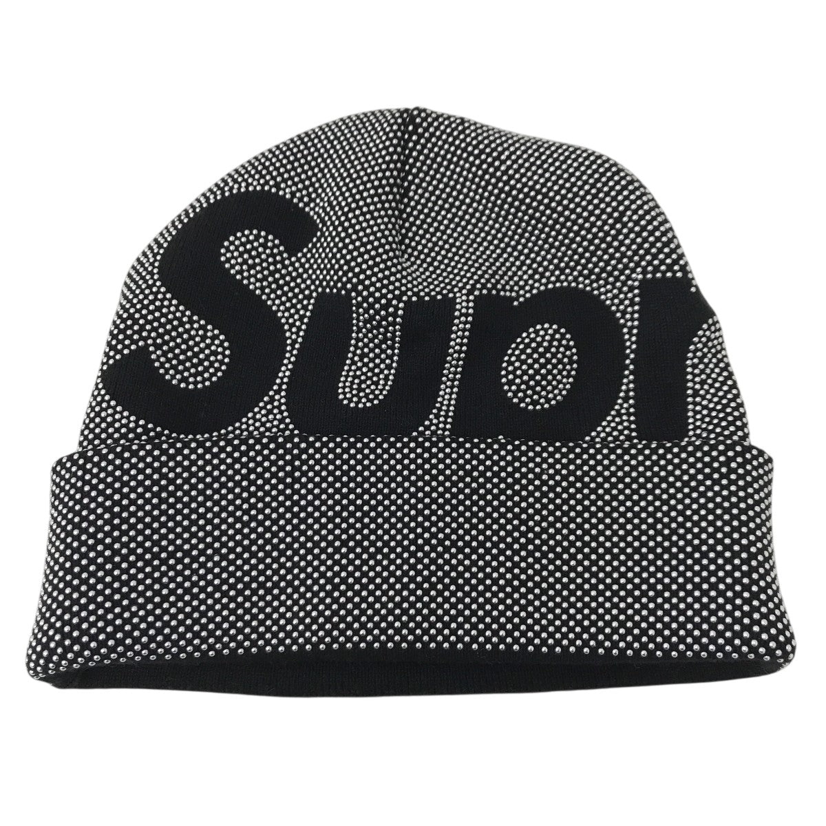 Studded Knockout Big Logo Beanieニット帽