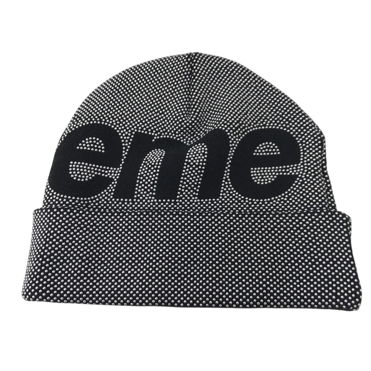 Studded Knockout Big Logo Beanieニット帽
