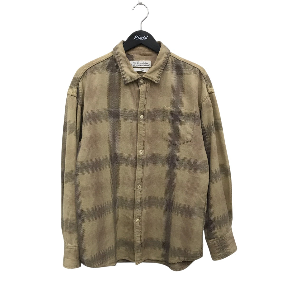 REMI RELIEF(レミレリーフ) チェックロングスリーブシャツ ベージュ