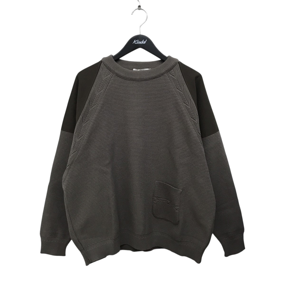 YASHIKI×master-piece ワッフル切替ニットYSK-22AW-MSPC03 YSK-22AW