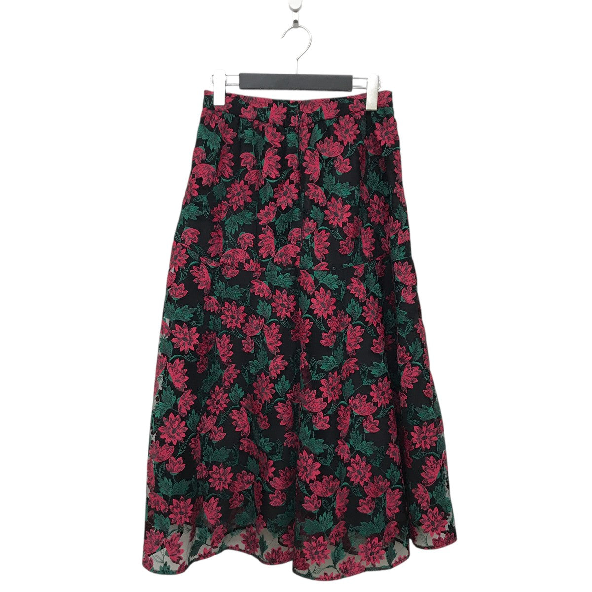 フラワーモチーフフレアスカート0123321045-00