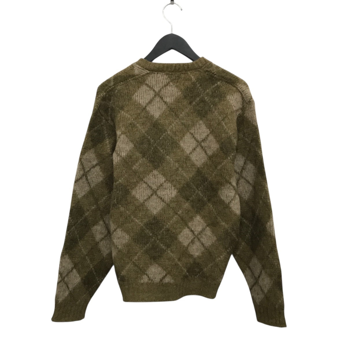 60SチェックVネックニット