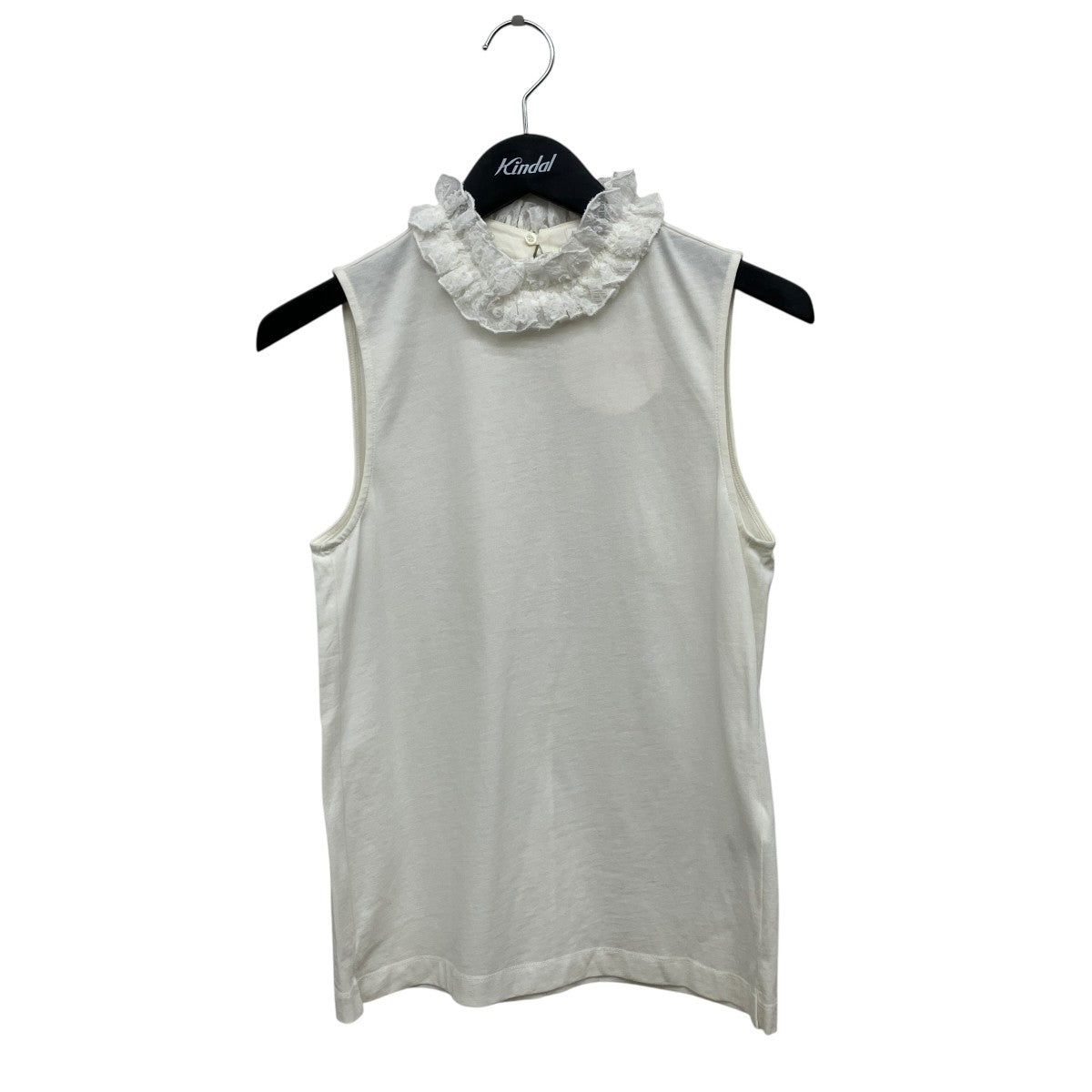 スリーブレスラッフルネックトップノースリーブブラウスS6AJH10