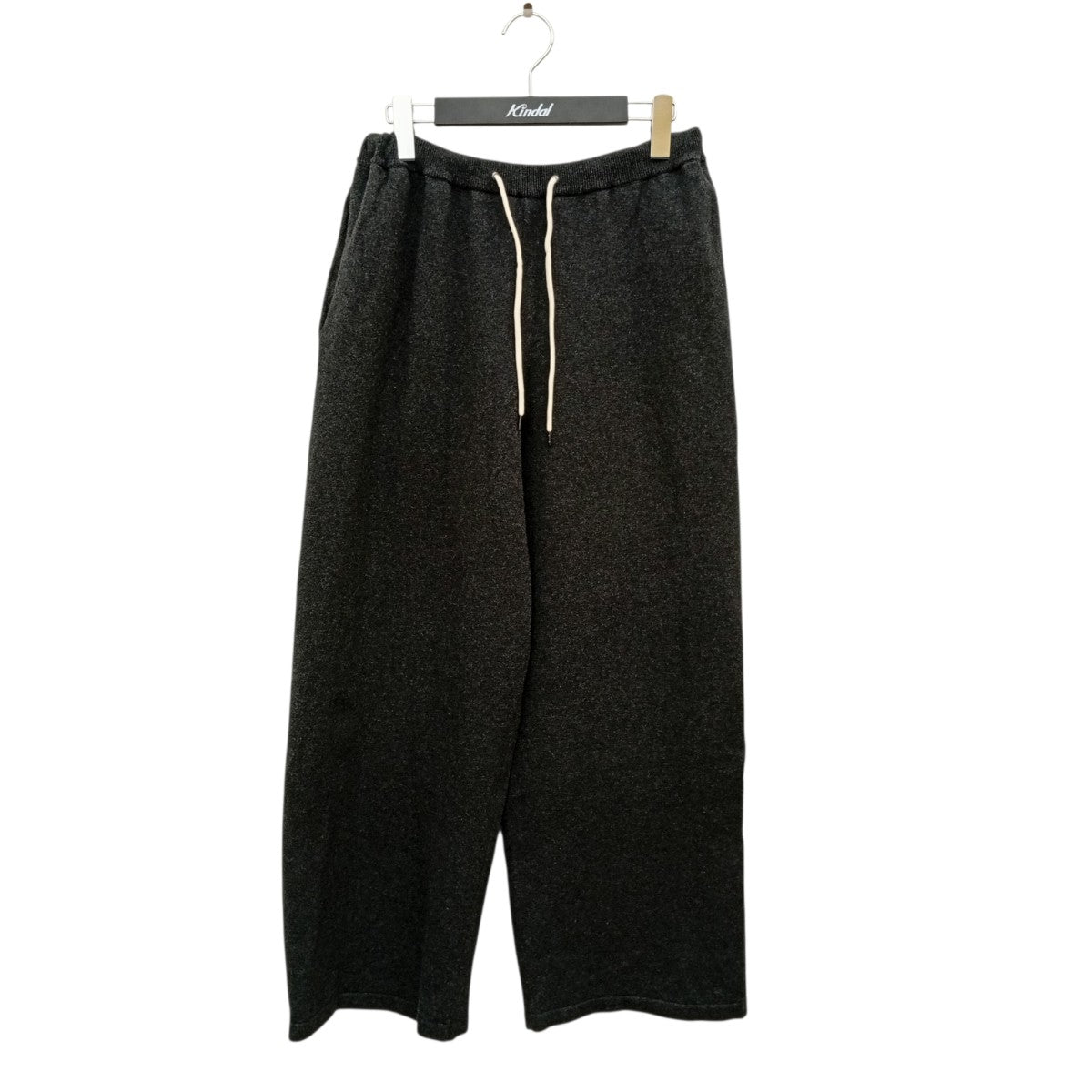 Cotton cashmere Straight pantsニットパンツwn22-12ss121-kw