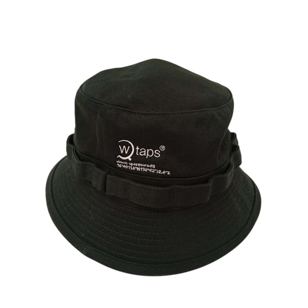 [美品]WTAPS ダブルタップス フェイクレザーバケットハット hat 黒 WTAPS(ダブルタップス) ハット212HCDT-HT16 212HCDT-HT16 ブラック