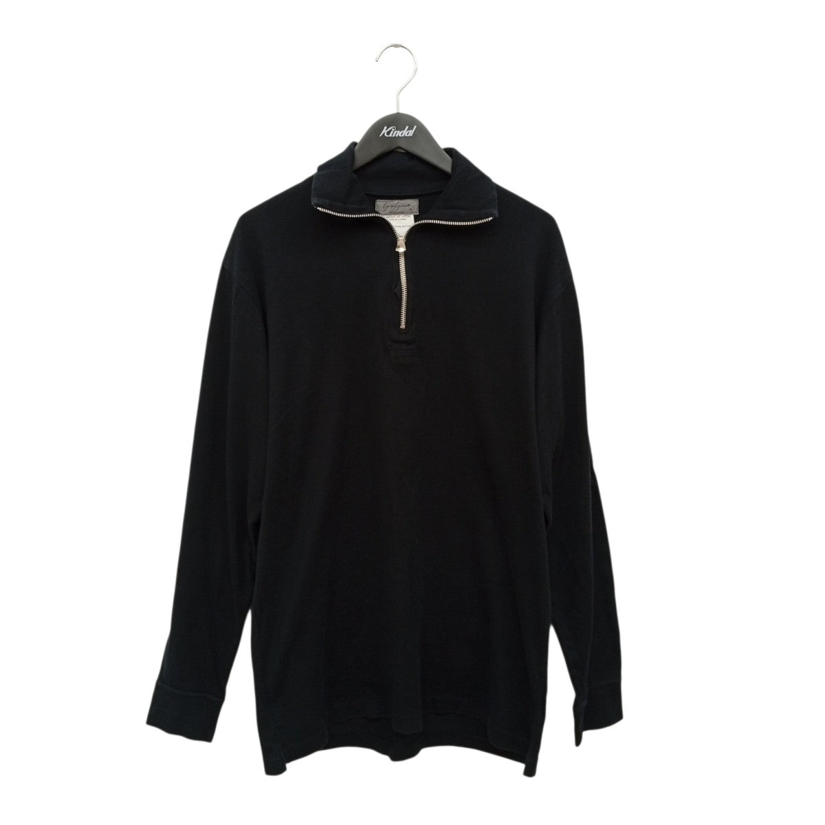 YOHJI YAMAMOTO(ヨウジヤマモト) ハーフジップスウェット ブラック