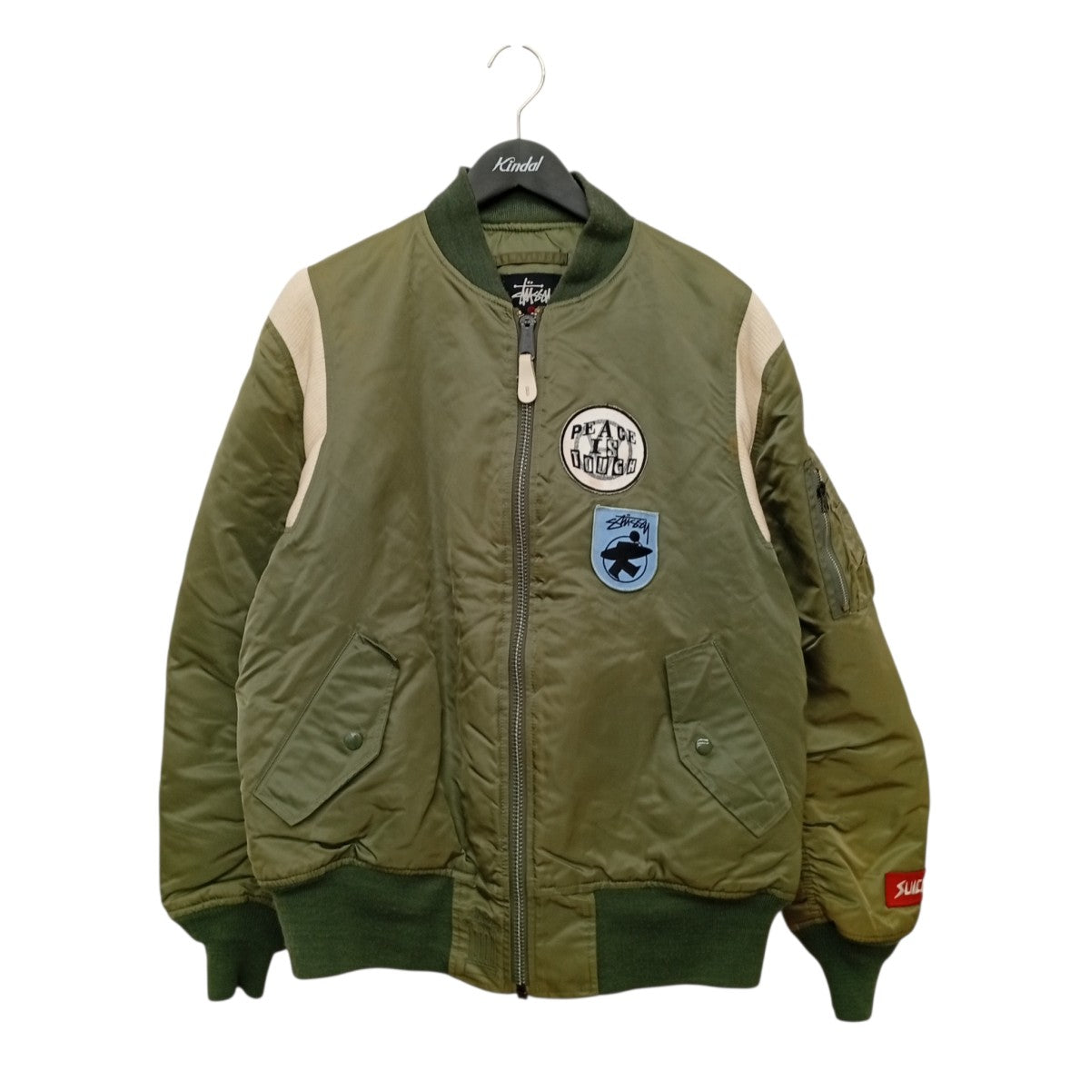STUSSY ALPHA MA-1 25th Lサイズ 紺 MA-1 STUSSY Alpha (ステューシー