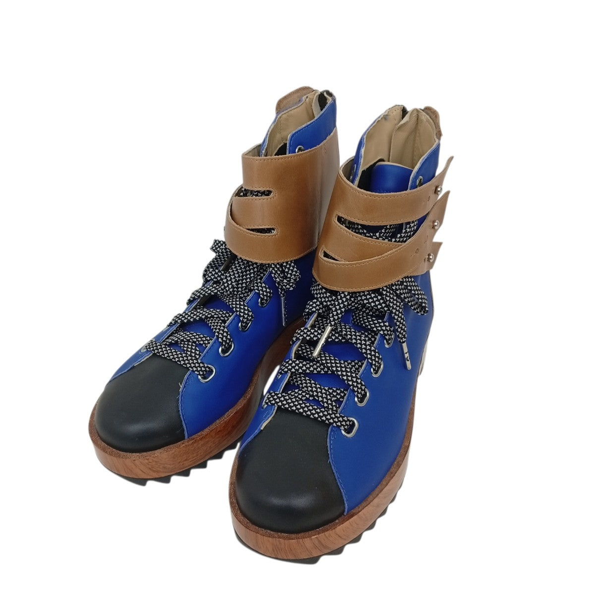 Y-3(ワイスリー) ブーツM18690 M18690 ブルー×ベージュ サイズ 23.0cm