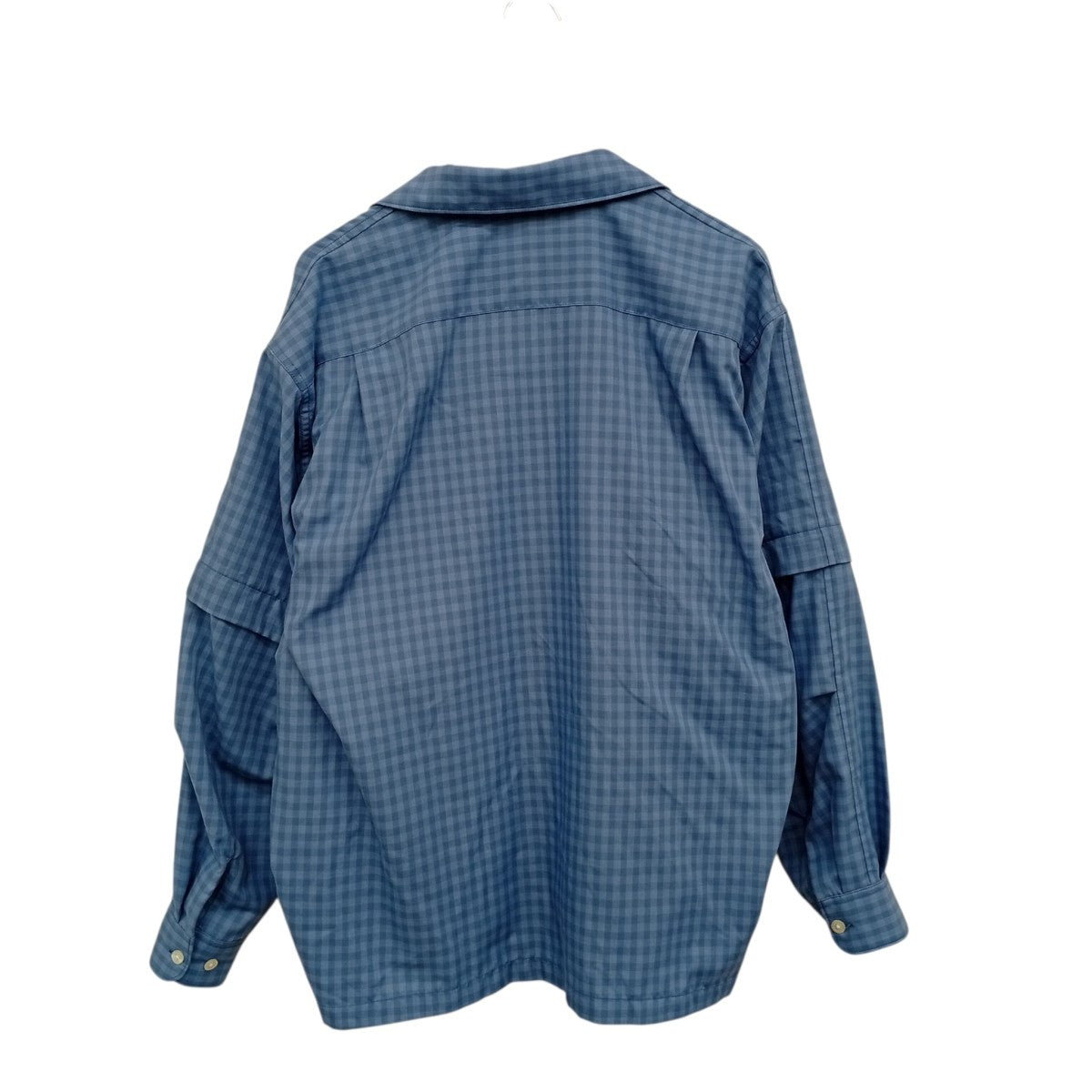 TECH SPORTS OPEN COLLAR SHIRTSチェックシャツBE-90024