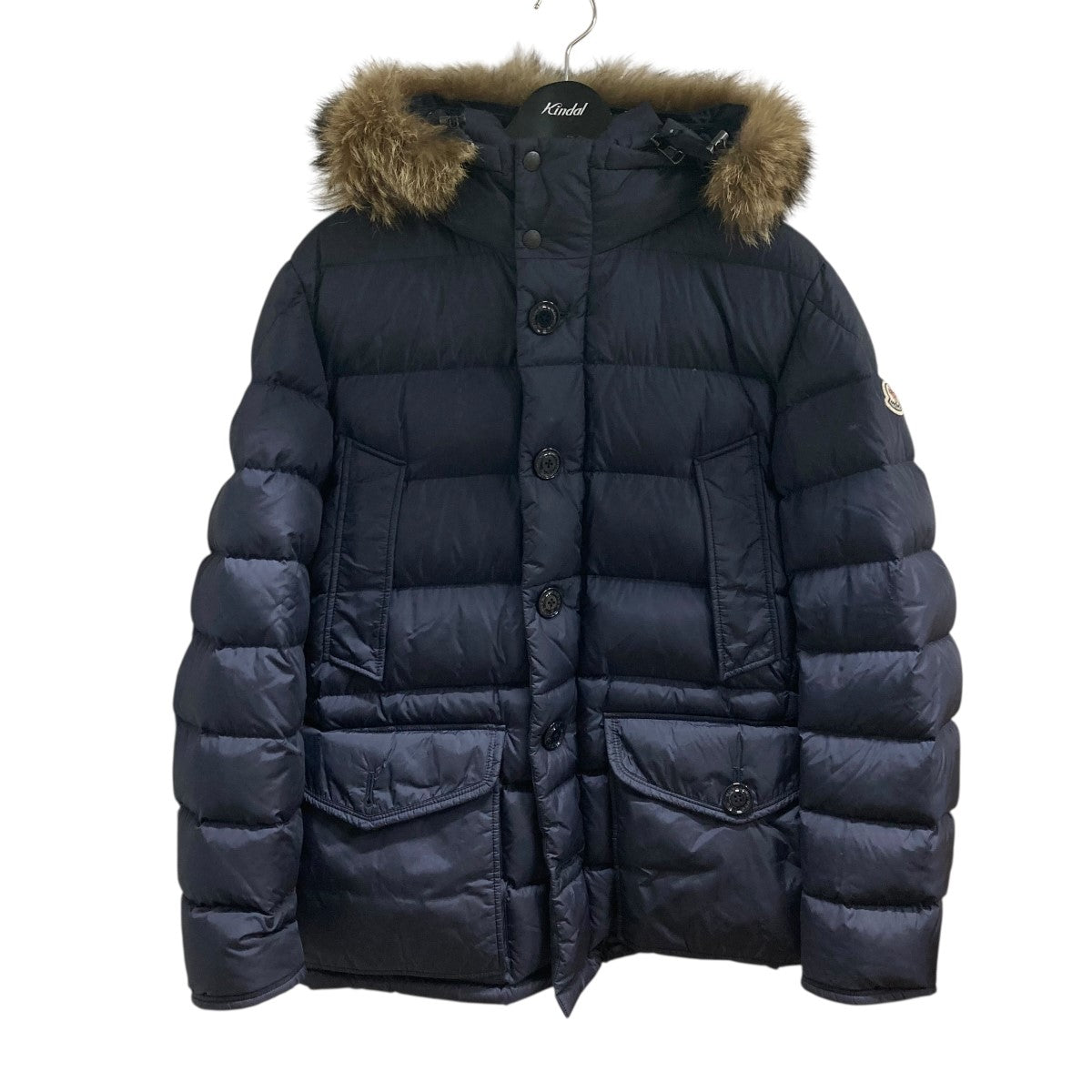 MONCLER(モンクレール) ファーダウンコート C20914138025 ネイビー