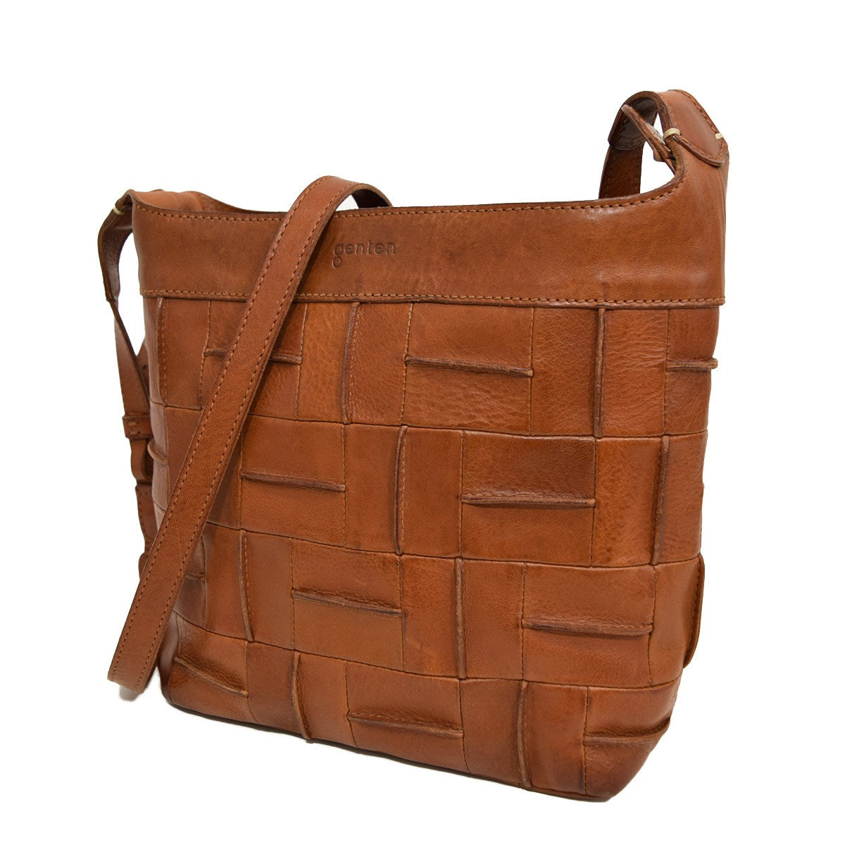 Genten(ゲンテン) Mattone マトォーネ ショルダーバッグ ブラウン  