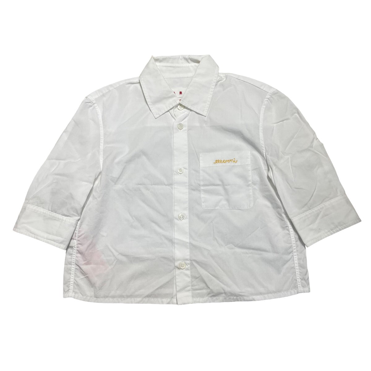 MARNI(マルニ) 23SS ポケットロゴ刺繍クロップドシャツ CAMA0533S1 ...