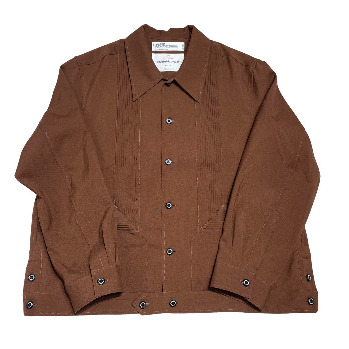 DAIRIKU(ダイリク) 20S J-6 Summer Cuba Shirt Jacket シャツジャケット 20S J 6 ブラウン サイズ  15｜【公式】カインドオルオンライン ブランド古着・中古通販【kindal】