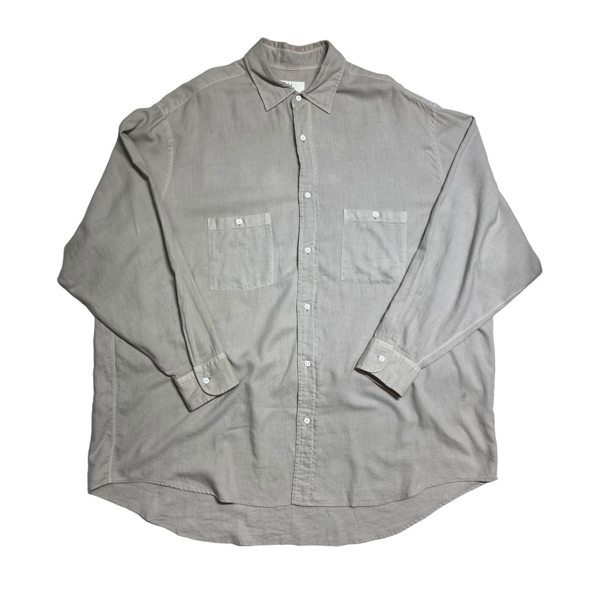 HERILL(ヘリル) Cotton Cashmere Brush Work Shirts コットンカシミヤワークシャツ 22 050 HL 8020  3 ライトグレー サイズ 13｜【公式】カインドオルオンライン ブランド古着・中古通販【kindal】