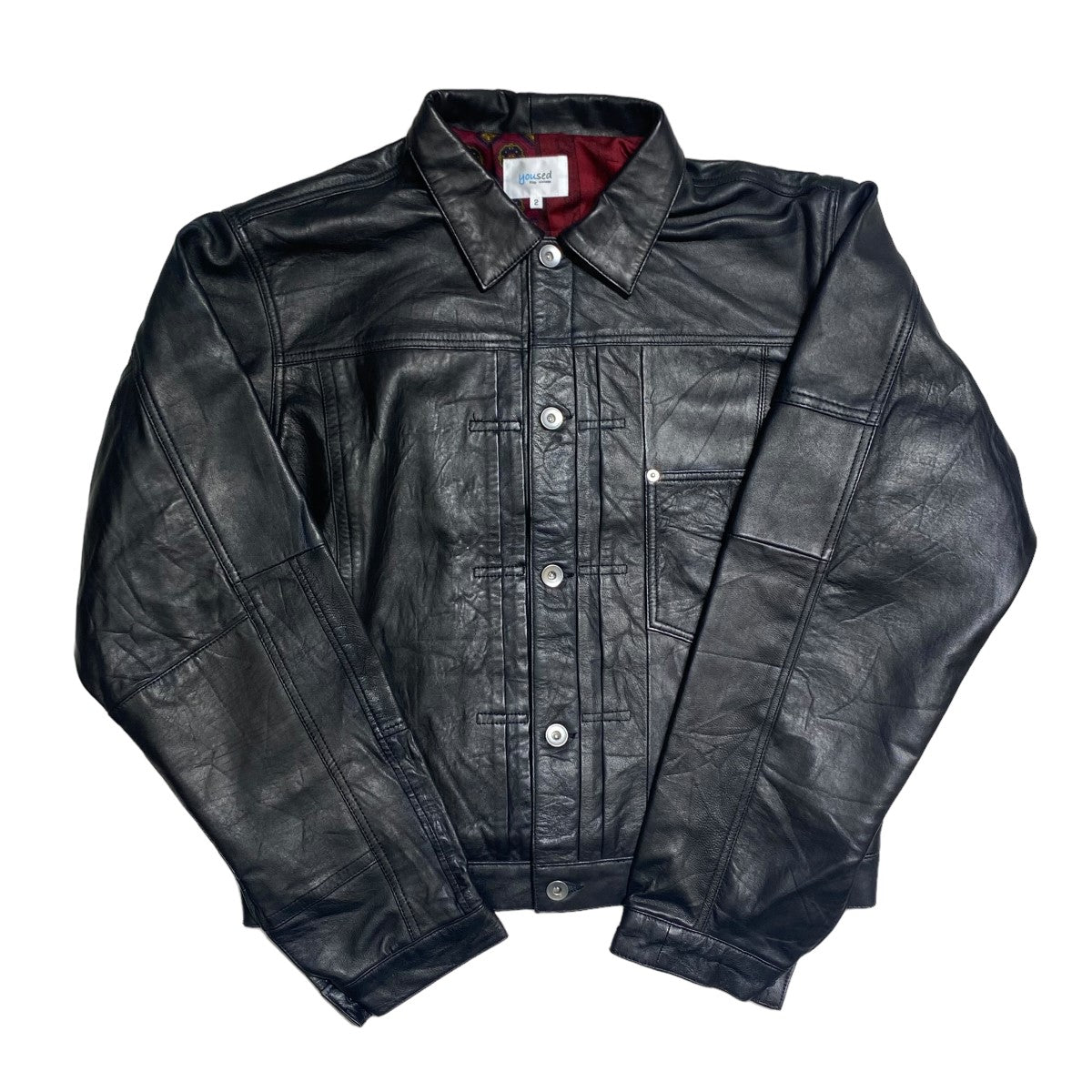 yoused(ユーズド) 1st Type Leather Jacket レザージャケット ブラック ...