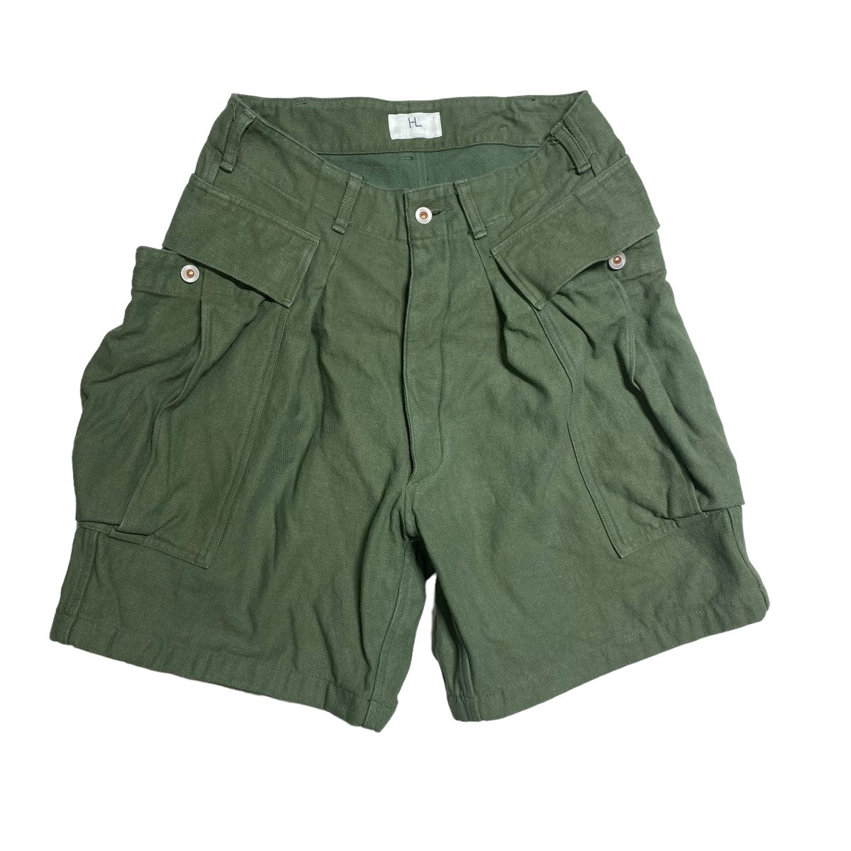 HERILL(ヘリル) HL Denim Cargo Shortsデニムカーゴショートパンツ22-030-HL-8100-1  22-030-HL-8100-1 オリーブ サイズ 1｜【公式】カインドオルオンライン ブランド古着・中古通販【kindal】