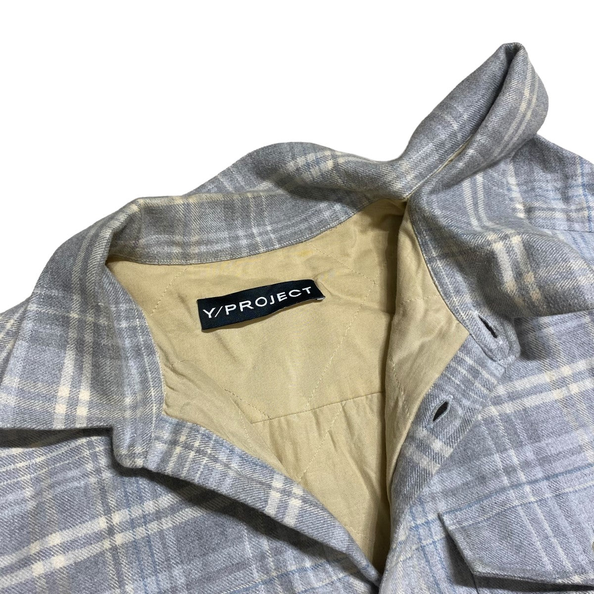 キルティング チェックシャツジャケットSHIRT34-S19
