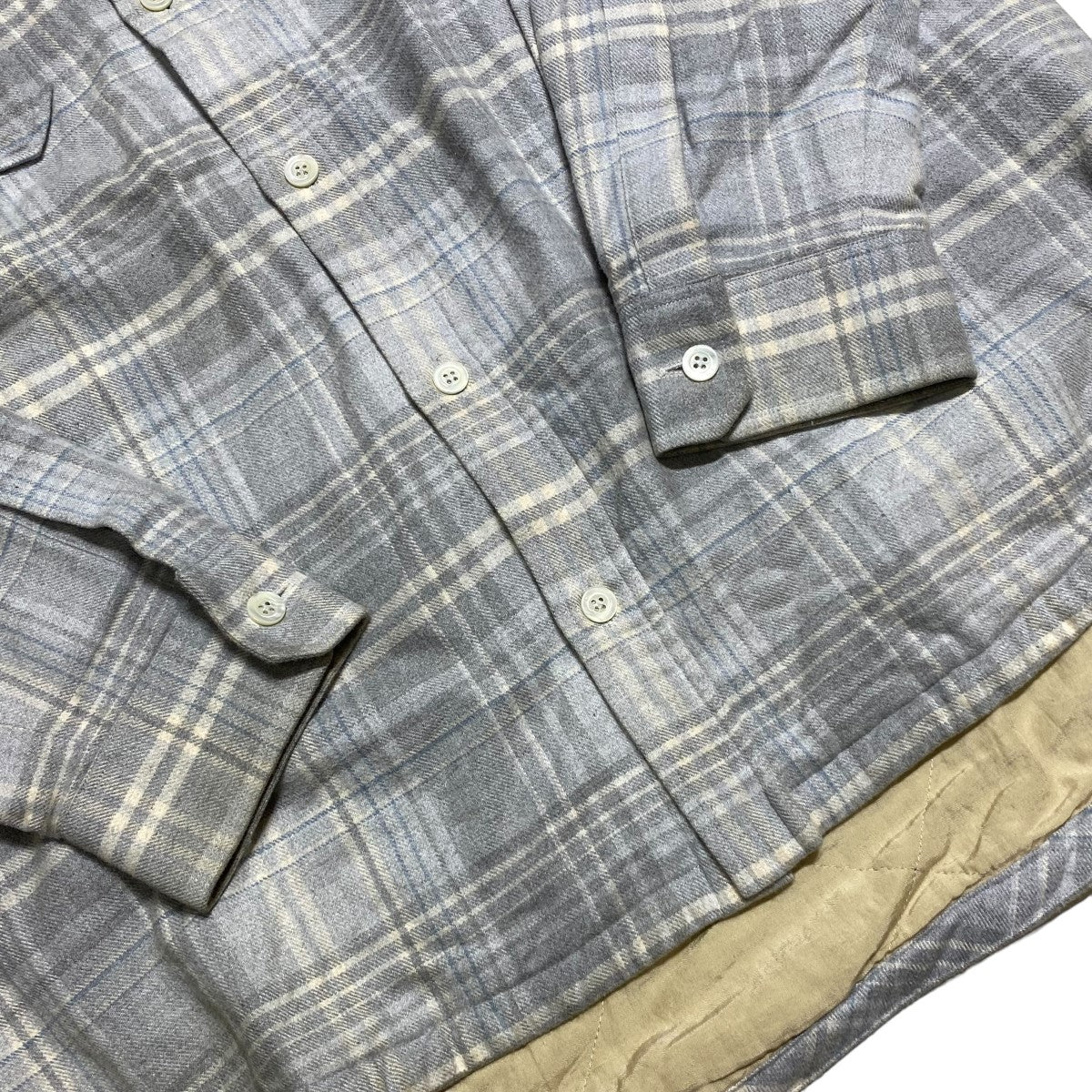 キルティング チェックシャツジャケットSHIRT34-S19