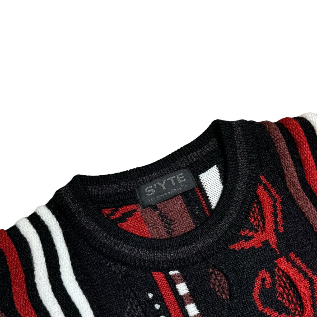 BULKY WOOL 3D MULTI-COLOR PULLOVER KNITプルオーバーニットUV-K10-613