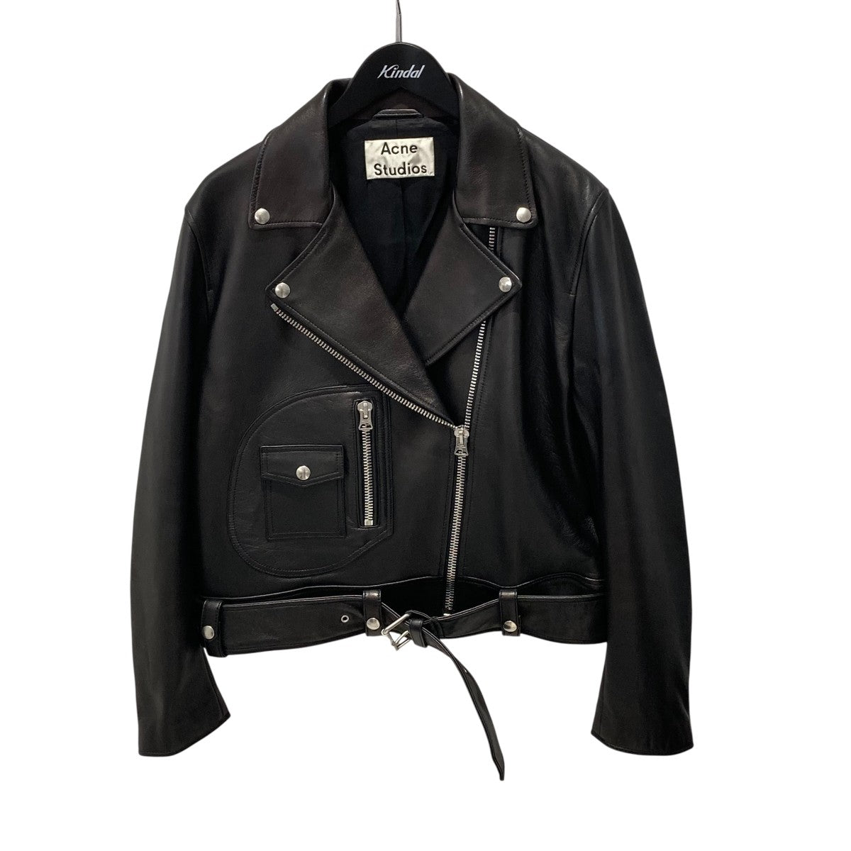 Acne studios ライダースジャケット Acne Studios レザーライダースジャケット | ブラック | FARFETCH JP