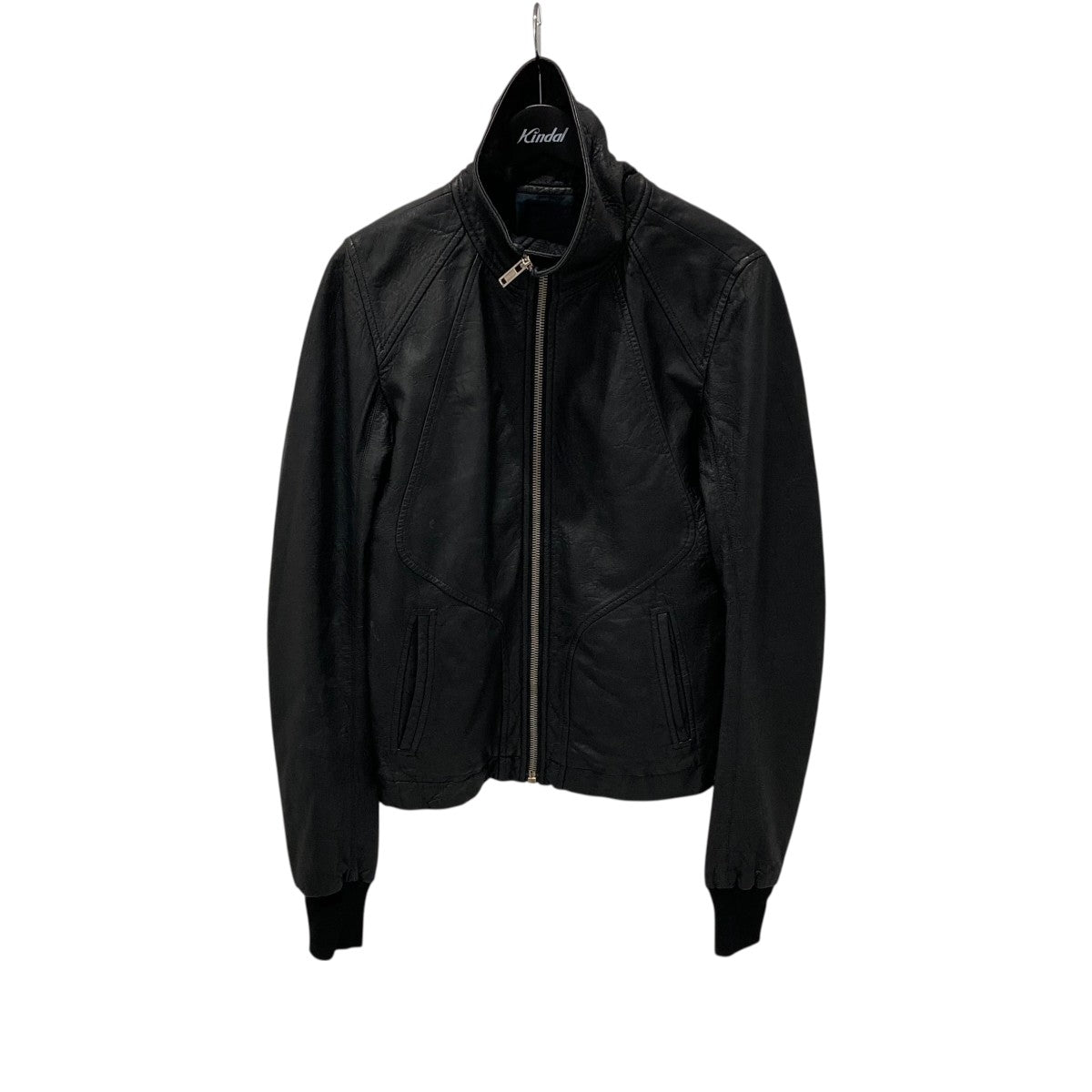 RICK OWENS(リックオウエンス) INTARSIA LAMB LEATHER JACKET