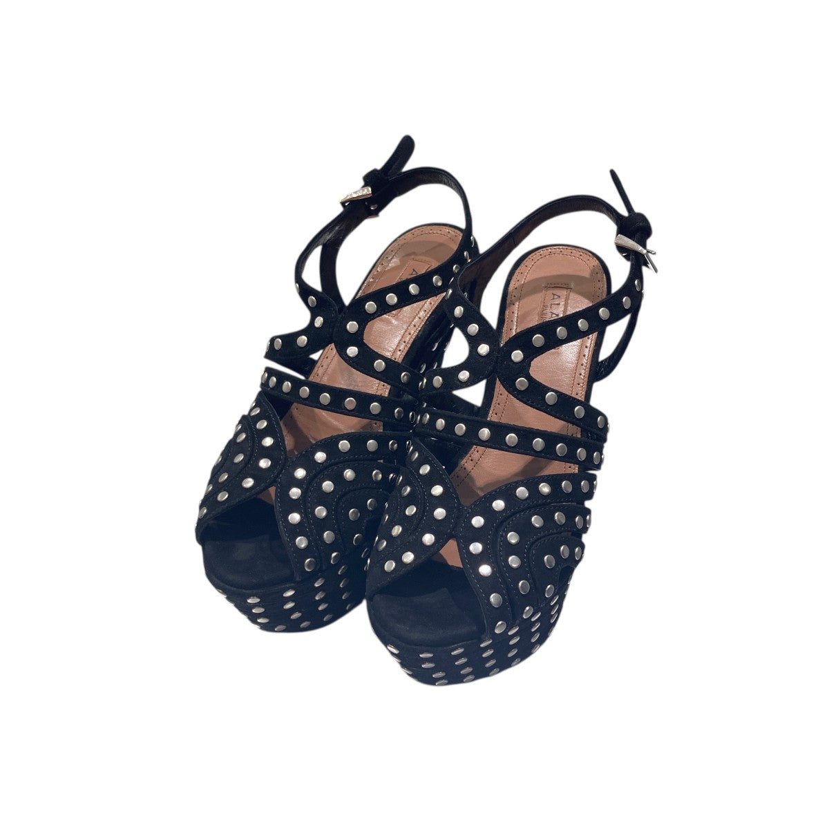 ALAIA(アライア) ヒールサンダル ブラック サイズ 35(22.0cm