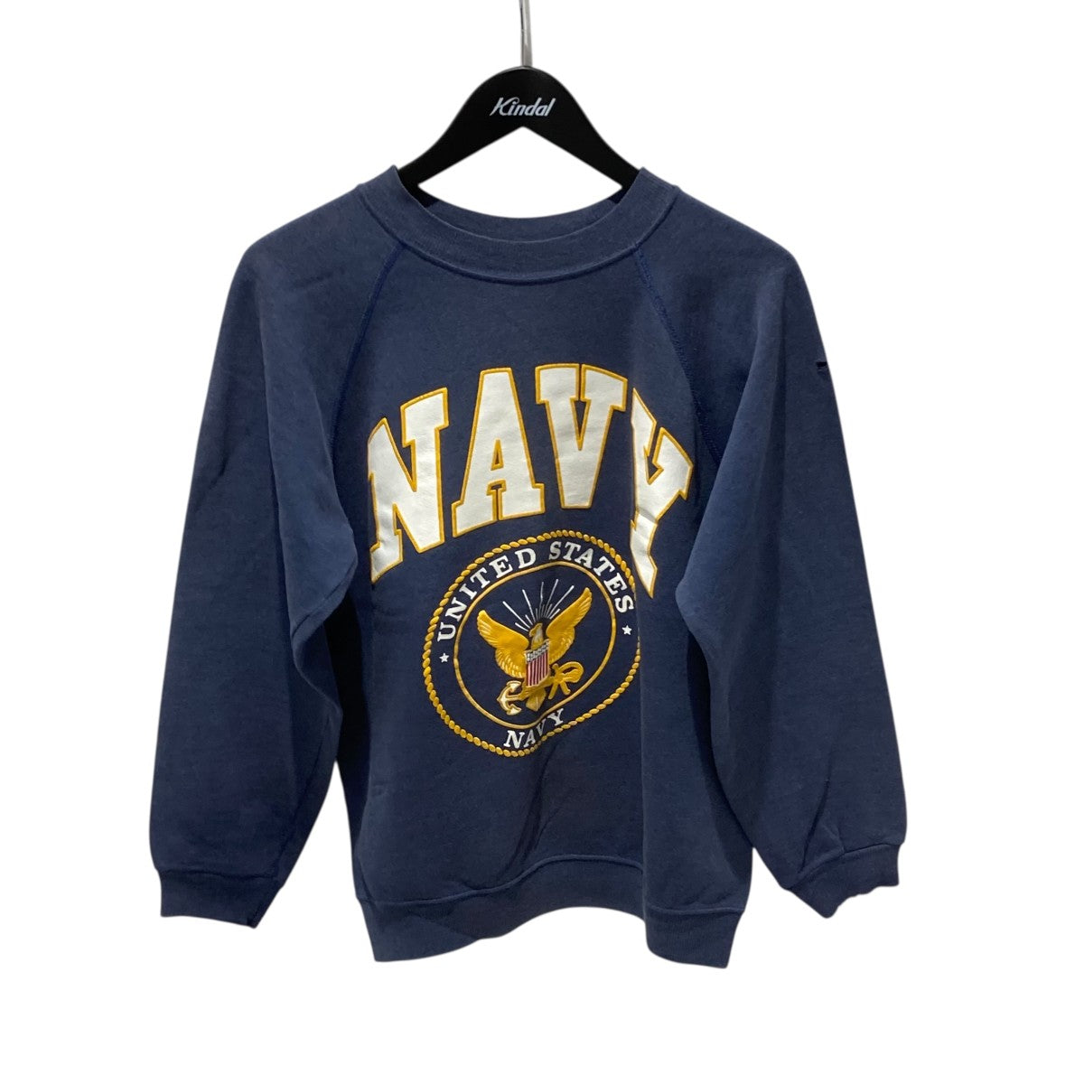 USED 80S NAVY USA製 Hanesクルーネックスウェット ネイビー サイズ M 