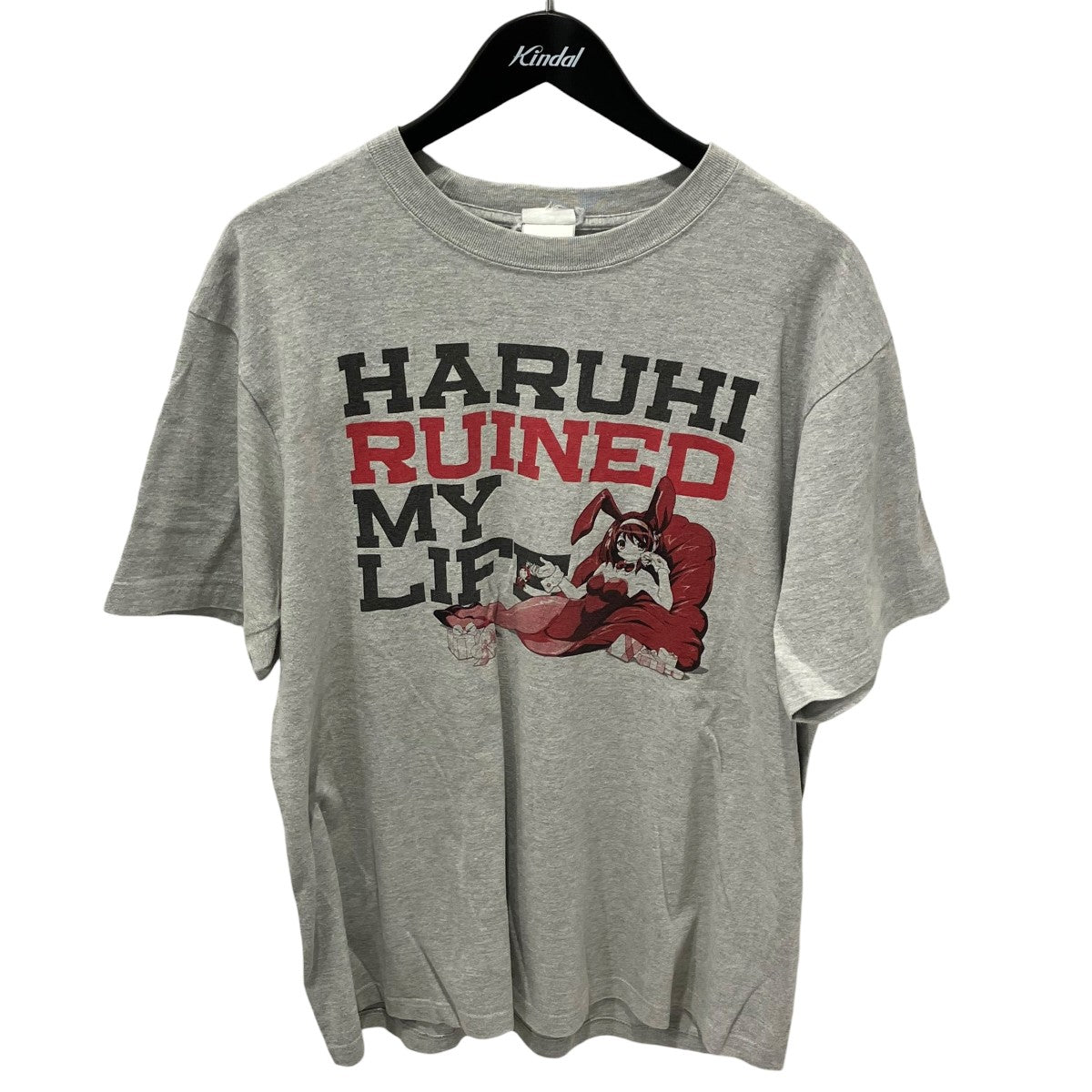 USED(ユーズド) 涼宮ハルヒの憂鬱半袖Tシャツ グレー サイズ 不明 