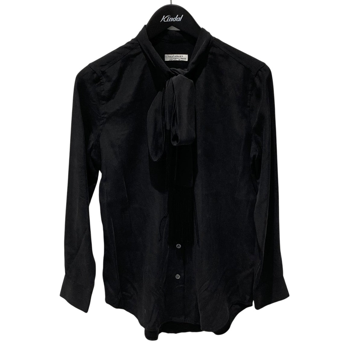 Tie Neck Button Up ShirtシルクシャツQ23-E961D