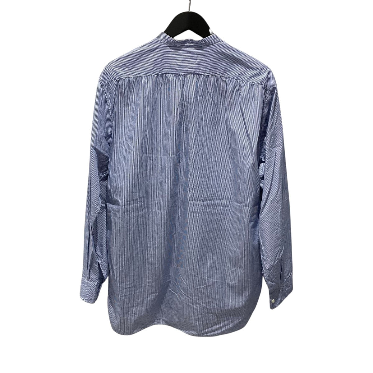 24SSOBANストライプバンドカラーシャツ