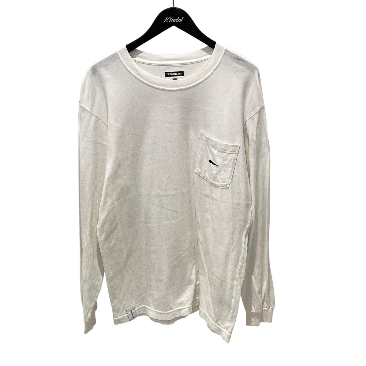 DESCENDANT ロングTシャツ DESCENDANT(ディセンダント) ロングスリーブTシャツ ホワイト サイズ 2
