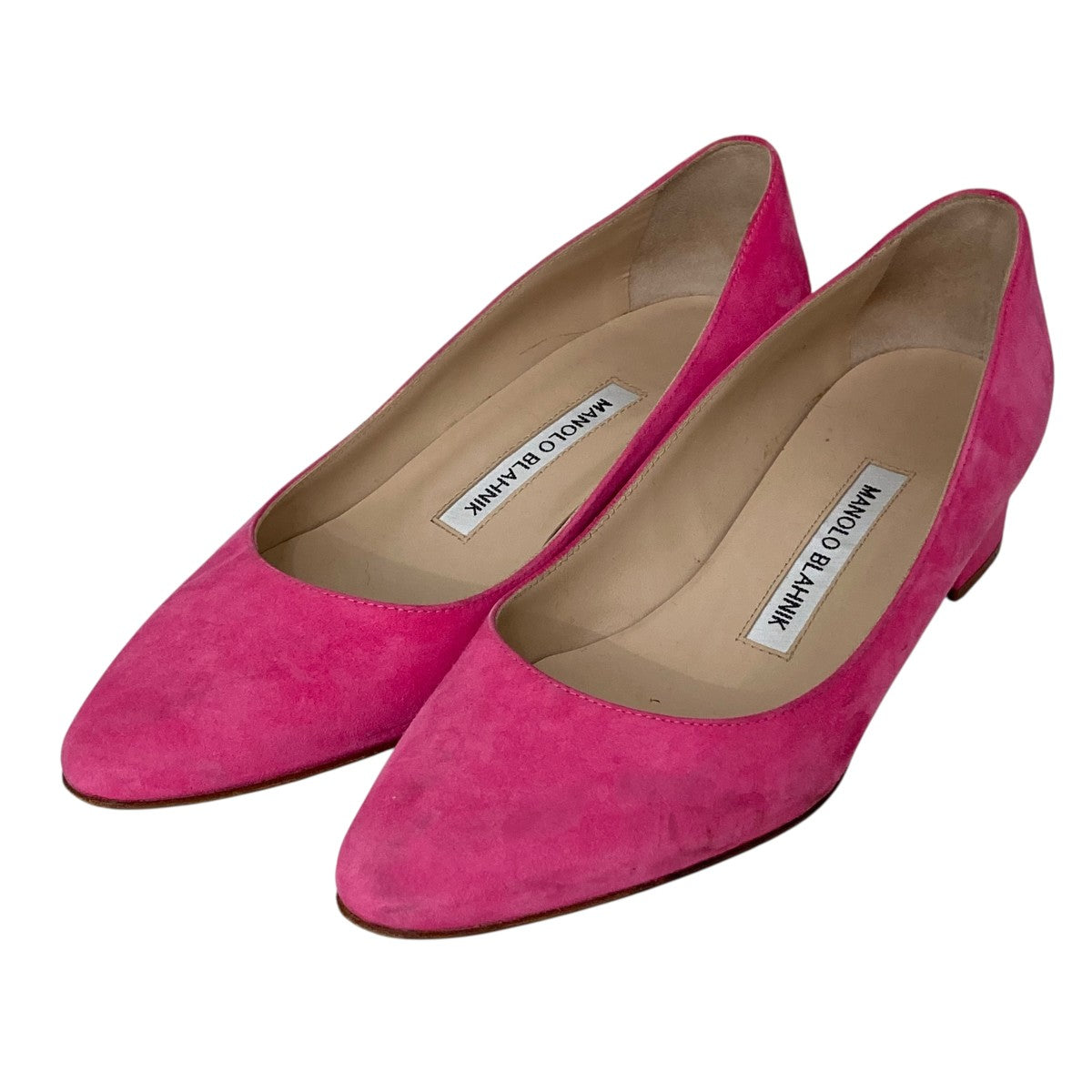 Manolo Blahnik(マノロブラニク) パンピス ショッキングピンク