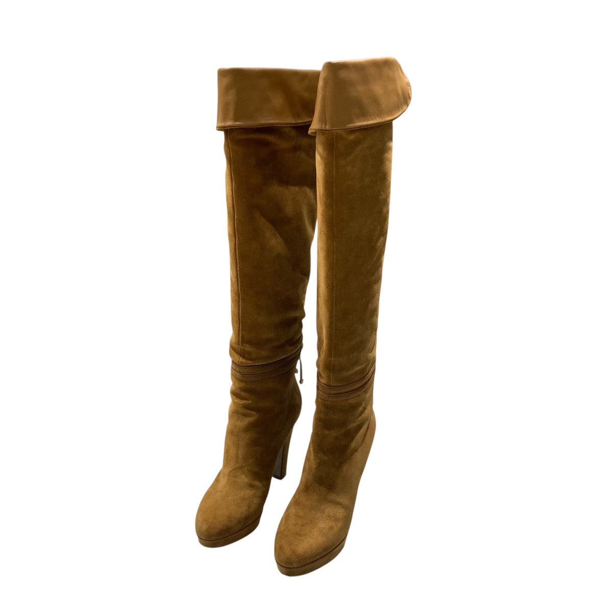 ほぼ新品 ジャンヴィットロッシ 36 23 ロングブーツ スエード ブラウン ほぼ新品 ジャンヴィットロッシ 36 23 ロングブーツ スエード ブラウン