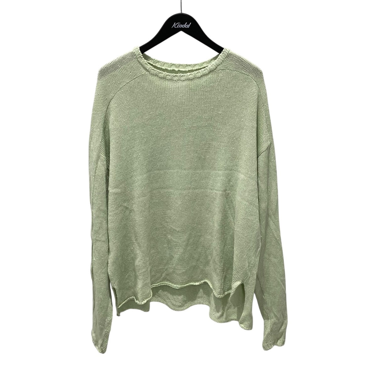 ANCELLM グリーン ニット　サイズ2 ANCELLM グリーン ニット サイズ2 ANCELLM（アンセルム）】UV NECK