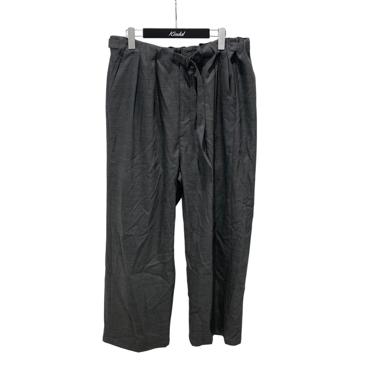 ANCELLM(アンセルム) BACKSATIN BELTLESS SLACKSスラックス